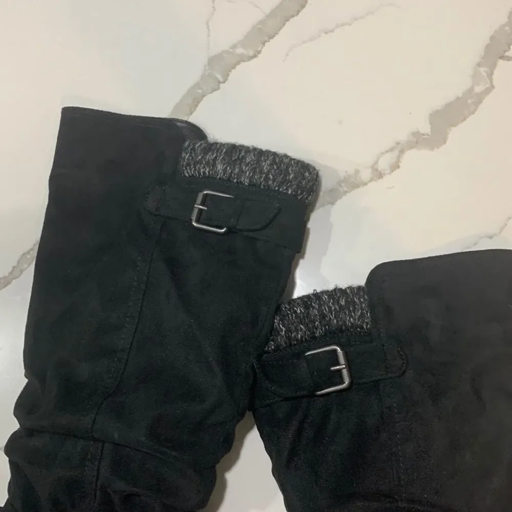 Dolce Vita | Ellaway Women’s Black Tall Suede Fashion Knee High Boots Size 7